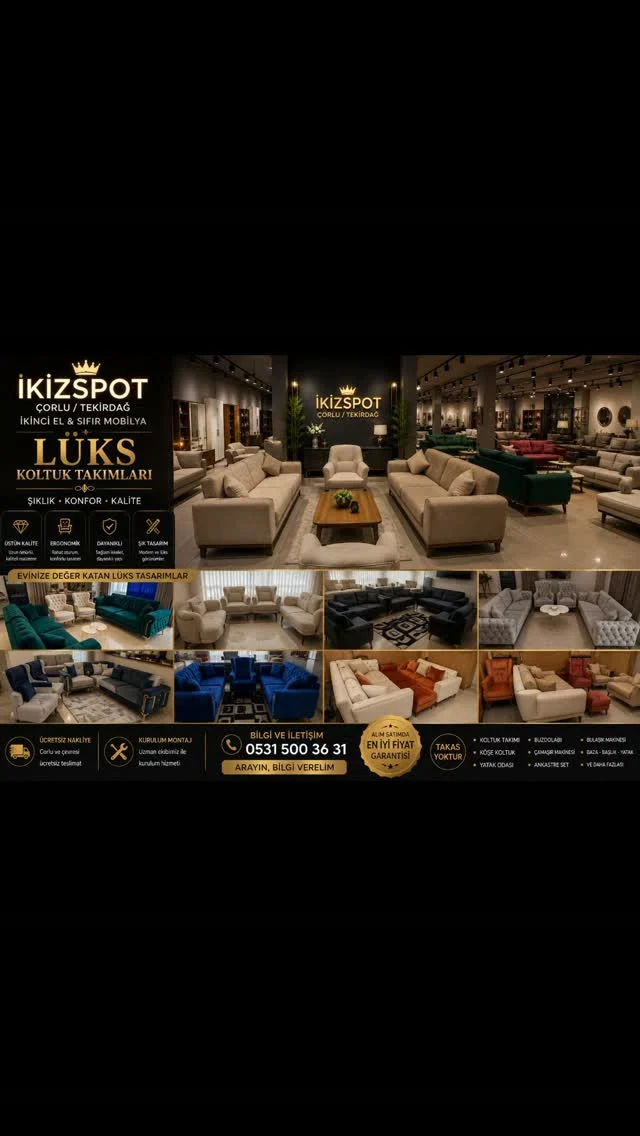 İkiz Spot lüks koltuk takımları vitrini